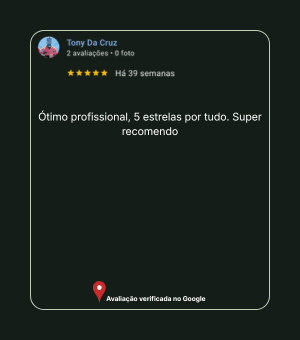Avaliação 5 no Google sobre Dr. Marcel Carvalho