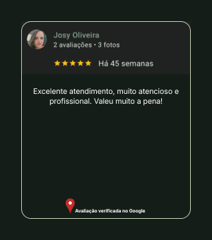 Avaliação 7 no Google sobre Dr. Marcel Carvalho